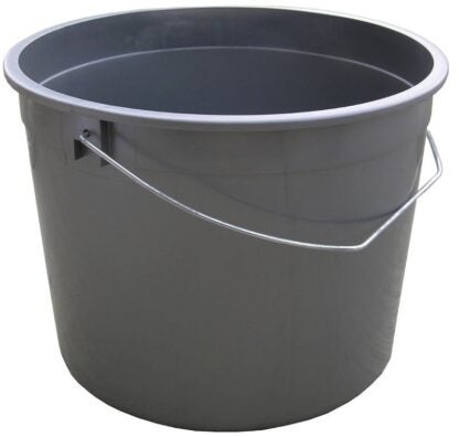 ENCORE Plastics 1000535 Ring-Free Pail, 5 qt Capacity, Plastic, Silver