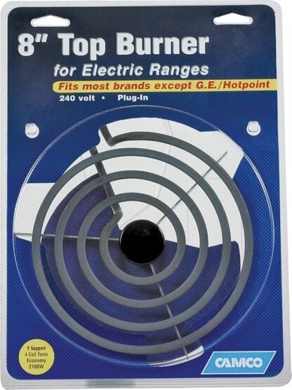 Camco USA 00153 Top Burner, 240 V, 2100 W, Plug