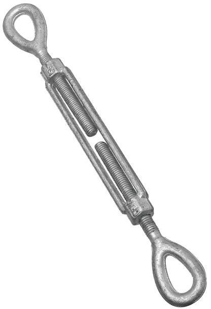 National Hardware 3270BC Series N177-402 Turnbuckle, 1800 lb Working Load, 1/2 in Thread, Eye, Eye, 6 in L Take-Up