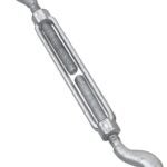 National Hardware 3272BC Series N177-501 Turnbuckle, 1040 lb Working Load, 1/2 in Thread, Hook, Eye, 6 in L Take-Up