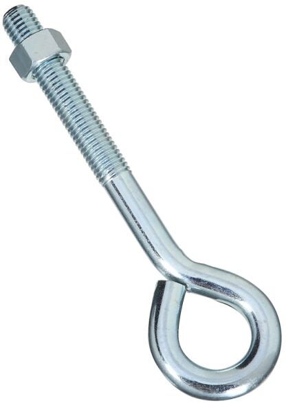 National Hardware N347-674 Eye Bolt, 8 in OAL, 5/8 in Thread, 3-3/4 in L Thread, 1-1/4 in ID Dia Eye, Steel, Zinc Sells in Quantity of 3