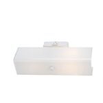 Boston Harbor V88WH02-4413H-3L Bracket Wall Light Fixture, 75 W, 2-Lamp, A19 or CFL Lamp, Steel Fixture, White Fixture