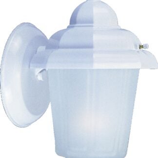 Boston Harbor AL9002H-43L Outdoor Wall Lantern, 120 V, 60 W, A19 or CFL Lamp, Aluminum Fixture, White