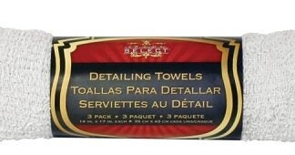 SM Arnold SELECT 85-733 Detailing and Polishing Towel, Terry Cotton, White