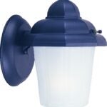 Boston Harbor AL9002H-53L Outdoor Wall Lantern, 120 V, 60 W, A19 or CFL Lamp, Aluminum Fixture, Black