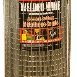 Jackson Wire 10 08 36 14 Welded Wire Fence, 100 ft L, 24 in H, 1/2 x 1 in Mesh, 16 Gauge, Galvanized