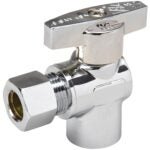 Southland 190-232HC Stop Valve, 3/8 x 1/2 in Connection, Compression x FIP, 125 psi Pressure, Brass Body