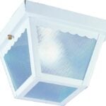 Boston Harbor 6276WH-3L Porch Light, 120 V, 60 W, Steel Fixture, White Fixture