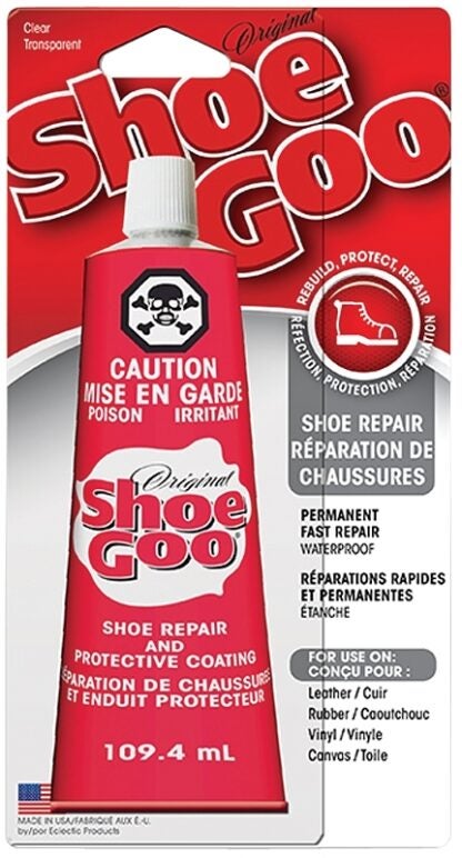 Shoe GOO 110035 Shoe Repair Adhesive, Gel, Liquid, Clear, 109.4 mL Sells in Quantity of 6