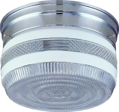 Boston Harbor F14CH02-80023L Two Light Ceiling Fixture, 120 V, 60 W, 2-Lamp, A19 or CFL Lamp, Chrome Fixture