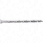 Orgill Bulk Nails 00033262 Log Spike Nail, Steel, Galvanized, Flat Head, Spiral Shank, 50 lb