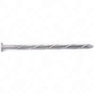 Orgill Bulk Nails 00033262 Log Spike Nail, Steel, Galvanized, Flat Head, Spiral Shank, 50 lb