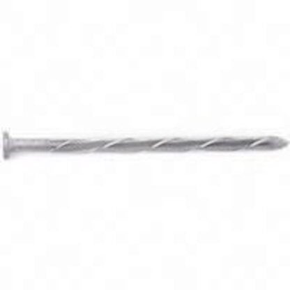 Orgill Bulk Nails 00033262 Log Spike Nail, Steel, Galvanized, Flat Head, Spiral Shank, 50 lb