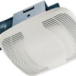 Air King BFQ75 Exhaust Fan, 8-11/16 in L, 9-1/8 in W, 0.3 A, 120 V, 1-Speed, 70 cfm Air, ABS, White