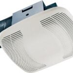 Air King BFQ50 Exhaust Fan, 8-11/16 in L, 9-1/8 in W, 0.3 A, 120 V, 1-Speed, 50 cfm Air, ABS, White