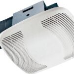 Air King BFQ110 Exhaust Fan, 8-11/16 in L, 9-1/8 in W, 0.5 A, 120 V, 1-Speed, 100 cfm Air, ABS, White