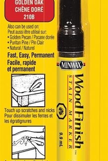 Minwax Wood Finish 23481 Stain Marker, Liquid, Golden Oak, 9.9 mL