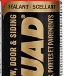 LePage Quad 1637331 Sealant, Arctic White, 7 to 14 days Curing, -7 to 38 deg C, 295 mL Cartridge