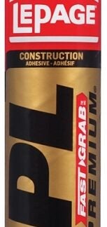 LePage PL Premium 1417396 Construction Adhesive, Gray, 295 mL Cartridge