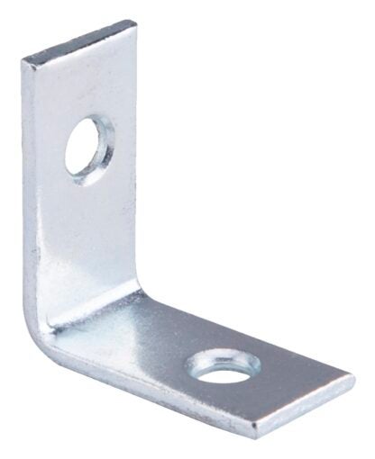 ProSource CB-Z01-013L Corner Brace, 1 in L, 1 in W, 1/2 in H, Steel, Zinc-Plated, 1.8 mm Thick Material Sells in Quantity of 25