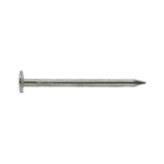 ProFIT 0132075 Hand Drive Roofing Nail, 1-1/4 in L, Flat Head, 11 ga Gauge, Steel