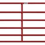 Behlen Country 40120121 Heavy-Duty Gate, 144 in W Gate, 50 in H Gate, 16 ga Frame Tube/Channel, Steel Frame, Red