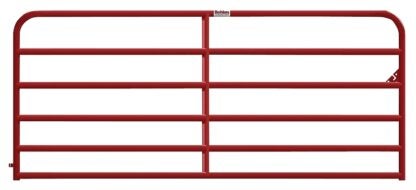 Behlen Country 40120121 Heavy-Duty Gate, 144 in W Gate, 50 in H Gate, 16 ga Frame Tube/Channel, Steel Frame, Red