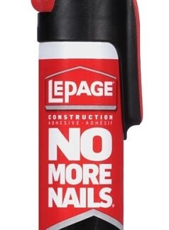 LePage No More Nails 2047901 All Purpose Adhesive, White, 266 mL Cartridge