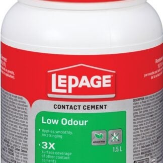 LePage 1536624 Contact Cement, Liquid, White, 1.5 L Bottle