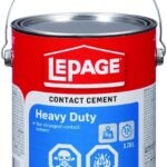 LePage 1504629 Heavy-Duty Contact Cement, Liquid, Solvent, Tan/Yellow, 3.78 L Can Sells in Quantity of 2