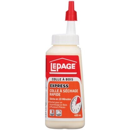 LePage 1536417 Wood Glue, Milky, 400 mL Bottle