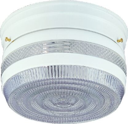 Boston Harbor F14WH02-8002CL3L Two Light Ceiling Fixture, 120 V, 60 W, 2-Lamp, A19 or CFL Lamp, White Fixture