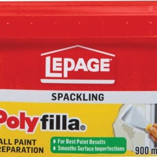 LePage Polyfilla 1256105 Wall Paint Preparation Compound, Off-White, 900 mL Plastic Tub