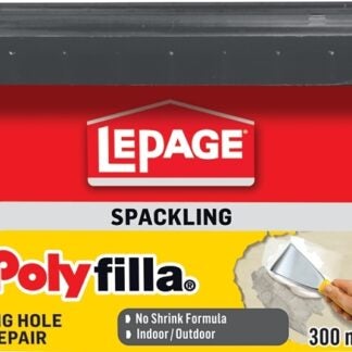 LePage Polyfilla 1256103 Spackling, Milky White, 300 mL Tub