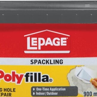 LePage Polyfilla 1256104 Spackling, Milky White, 900 mL Tub