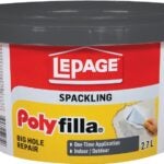 LePage Polyfilla 1292891 Spackling, White, 2.7 L Plastic Tub