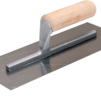 QLT 972 Trowel, 11 in L, 4-1/2 in W, Square Notch, Straight Handle