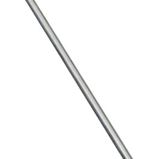 Stanley Hardware N179-598 Threaded Rod, 5/16-18 Thread, 72 in L, A Grade, Steel, Zinc, UNC Thread