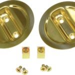 Johnson Hardware 21-3PPK2 Privacy, US3 Brass, 2-3/8 in Backset