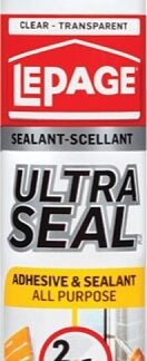 LePage Seal & Bond 1787493 2-in-1 Adhesive and Sealant, Clear, 295 mL