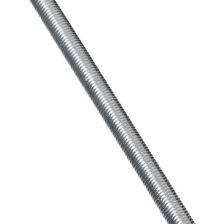 Stanley Hardware N179-630 Threaded Rod, 5/8-11 Thread, 72 in L, A Grade, Steel, Zinc, UNC Thread