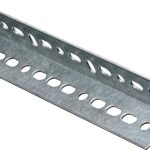 Stanley Hardware 4020BC Series N180-075 Slotted Angle Stock, 1-1/2 in L Leg, 36 in L, 14 ga Thick, Steel, Galvanized