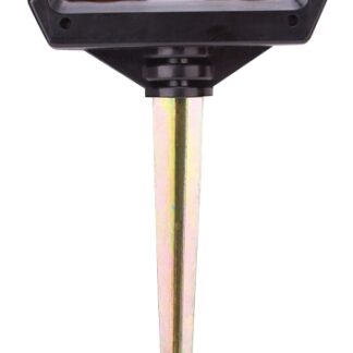 Landscapers Select GM-203 Hose Guide, 10-5/8 in OAL, Plastic Guide, Metal Spike, Black/Yellow