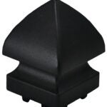 Regal DPC-P-BL Post Cap, Aluminum, Black