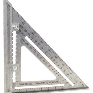 Swanson Big 12 Speed Series S0107 Framing Square, Aluminum, 12 in L, 12 in W