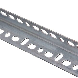 Stanley Hardware 4021BC Series N341-131 Slotted Angle Stock, 1-1/4 in L Leg, 48 in L, 0.047 in Thick, Steel, Galvanized