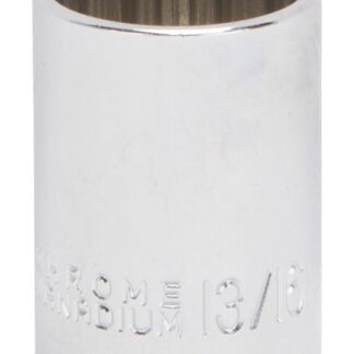 Vulcan MT6517437 Drive Socket, 13/16 in Socket, 1/2 in Drive, 12-Point, Chrome Vanadium Steel, Chrome