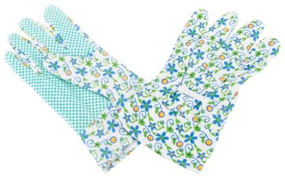 Diamondback C001 Garden Gloves with PVC Dots, Women's, One-Size, Fabric 80% Cotton 20% polyester