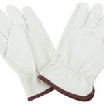 Diamondback GV-DK603/B/L Driving Gloves, Men's, L, Keystone Thumb, Elastic Cuff, Grain Leather