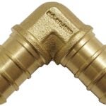 Apollo CPXE121210PK Pipe Elbow, 1/2 in, 90 deg Angle, Brass